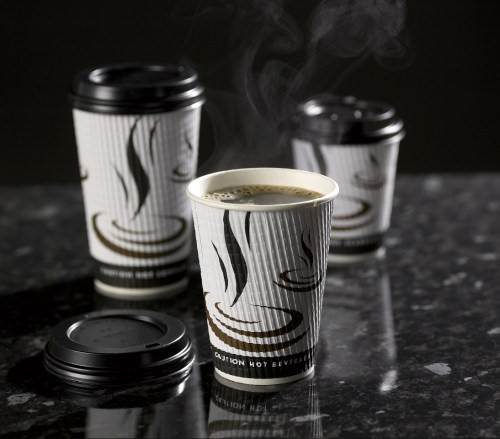 16oz/453ml Weave Ripple Paper Cups
