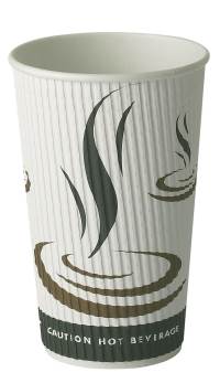 12oz/340ml Weave Ripple Paper Cups
